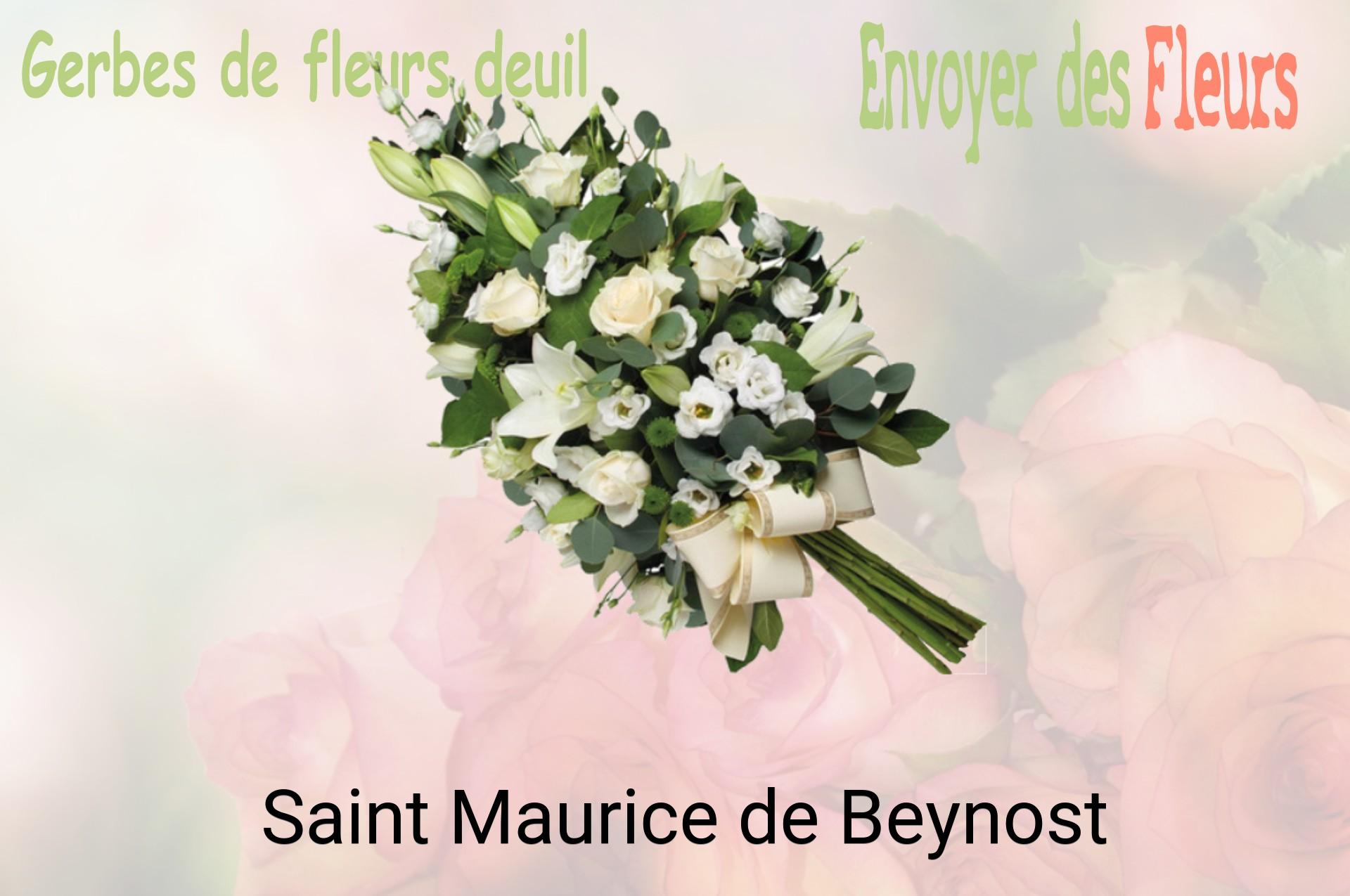 Gerbe de fleurs de deuil livrée à Saint-Maurice-de-Beynost